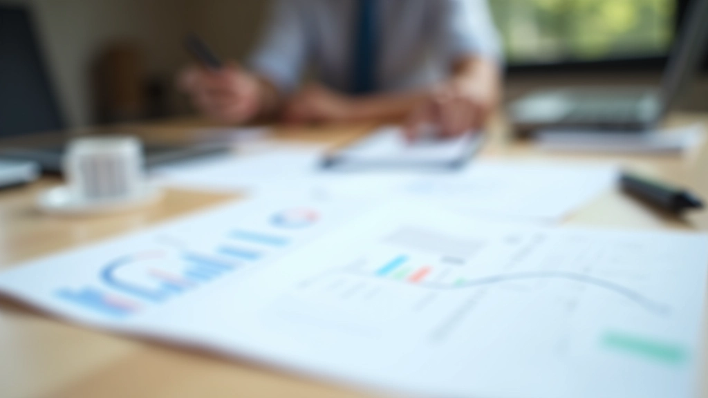 Foglio di calcolo con dati finanziari e grafici di analisi, tavolo di legno con penna stilografica